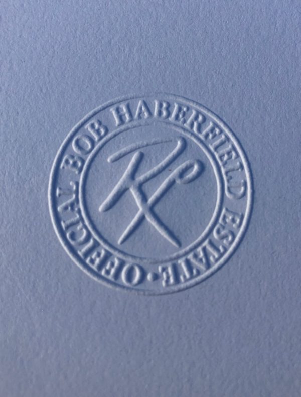 Original Bob Haberfield Estate stamp