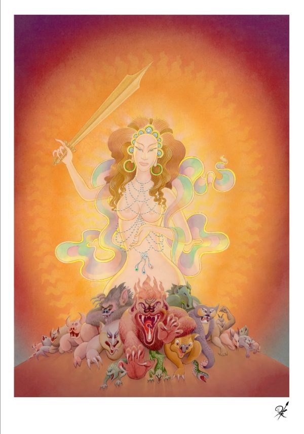 The Queen of the Swords Giclée Print Collector's Edition painted by Bob Haberfield