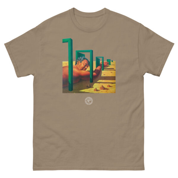 unisex-classic-tee-brown-savana-front-68d15d331160d.jpg The Man In The Maze 2 T-shirt