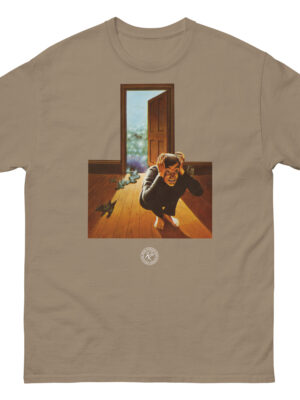Lurker at the Threshold T-shirt by Bob Haberfield