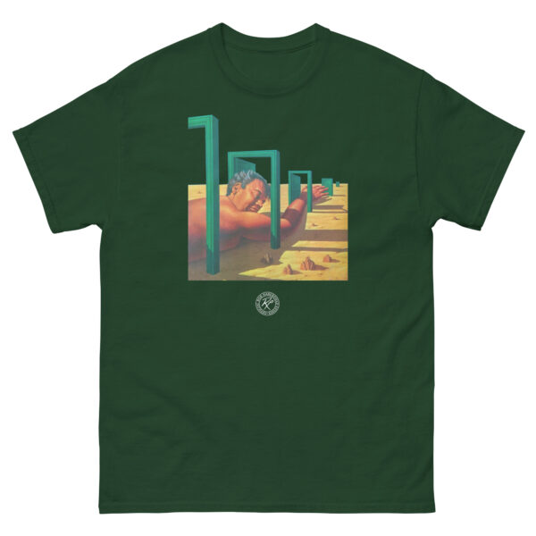 unisex-classic-tee-forest-green-front-68d15d32d8035.jpg The Man In The Maze 2 T-shirt