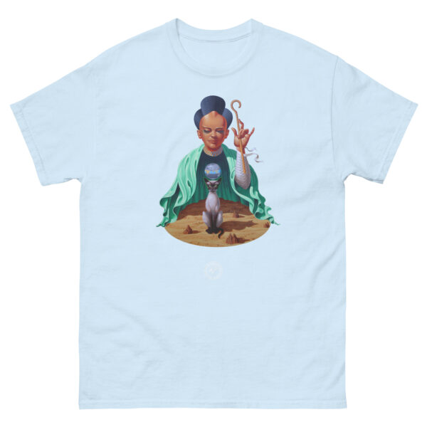 unisex-classic-tee-light-blue-front-68c083b2aec37.jpg The Masks Of Time T-shirt