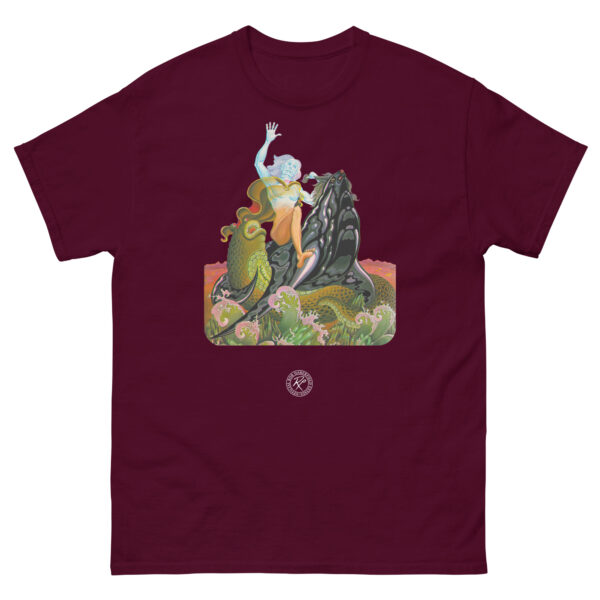 unisex-classic-tee-maroon-front-68c455b3aa498.jpg The Time Dweller T-shirt