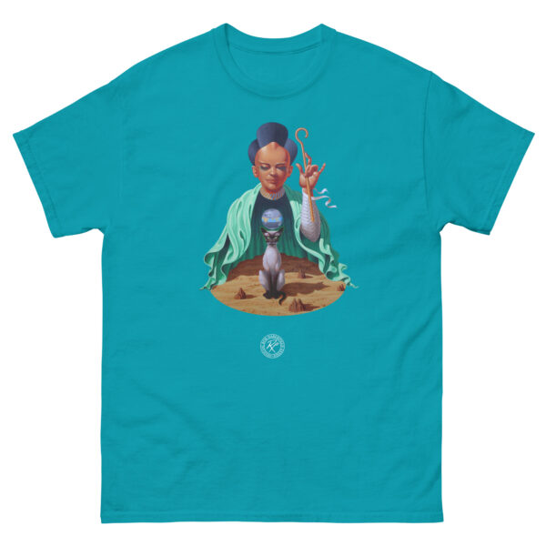 unisex-classic-tee-tropical-blue-front-68c083b2a3ba4.jpg The Masks Of Time T-shirt