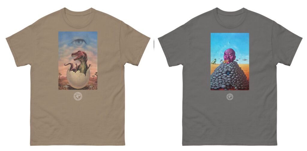 Bob Haberfields Cryptozoic and The Philosophers Stone T-shirts