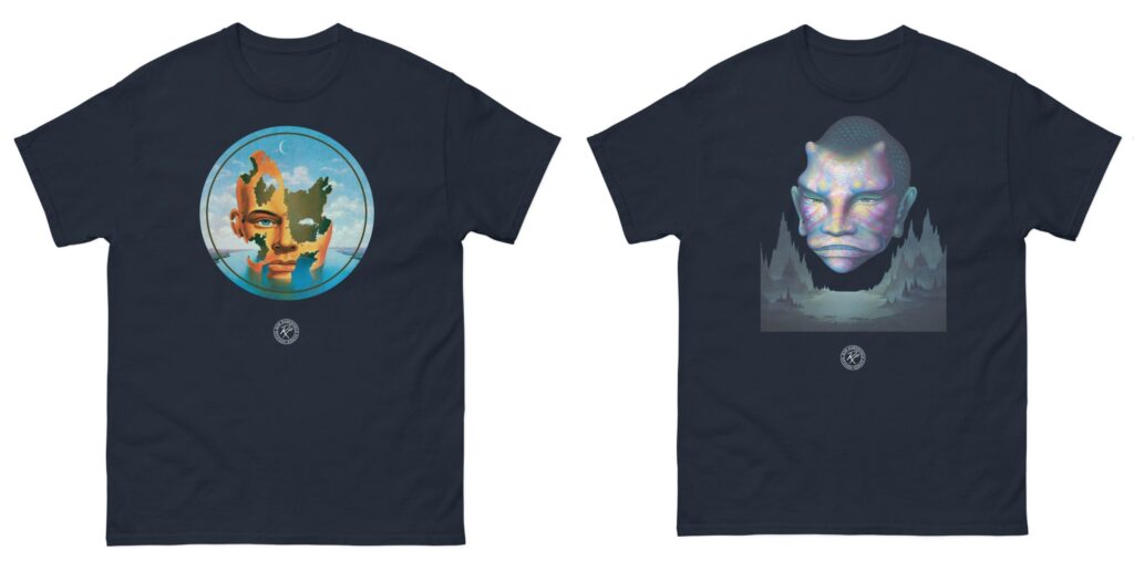 Bob Haberfield's Horror T-shirts The Mind Parasites and Dagon by H P Lovecraft