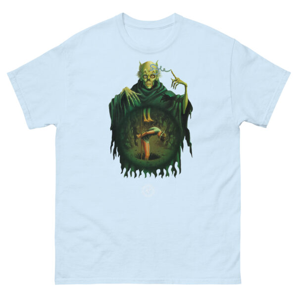 unisex-classic-tee-light-blue-front-68fd1b93675e8.jpg Out of Space and Time T-shirt