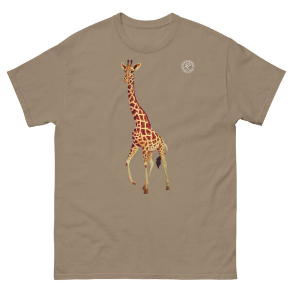unisex-classic-tee-brown-savana-front-6914eabd66f9b.jpg Giraffe T-shirt