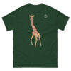 unisex-classic-tee-forest-green-front-6914eabd3bdf7.jpg Giraffe T-shirt