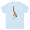 unisex-classic-tee-light-blue-front-6914eabd70ca9.jpg Giraffe T-shirt
