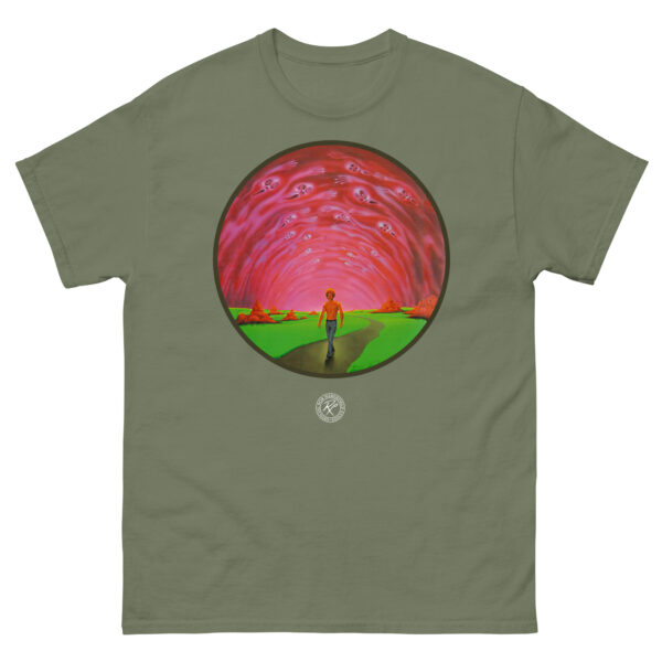 unisex-classic-tee-military-green-front-6909afd1174e7.jpg The Blood Red Game T-Shirt