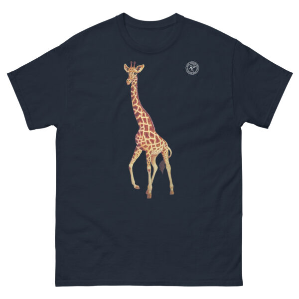 unisex-classic-tee-navy-front-6914eabd38038.jpg Giraffe T-shirt