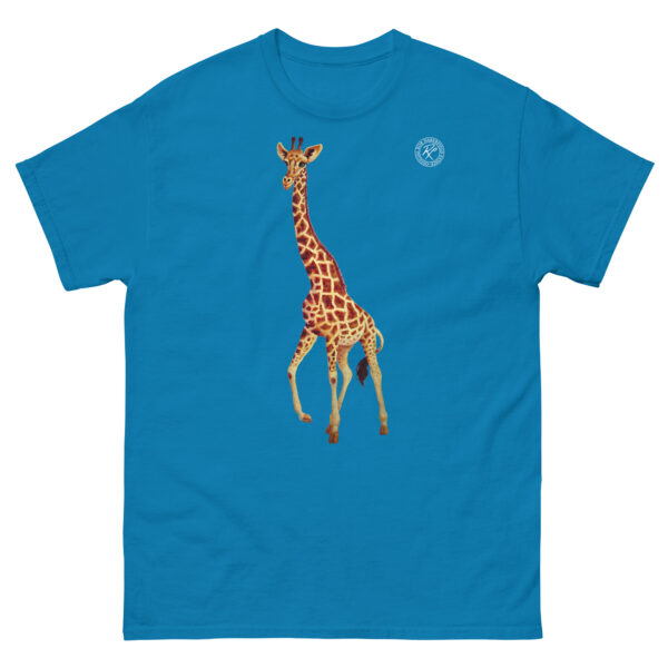 unisex-classic-tee-sapphire-front-6914eabd47617.jpg Giraffe T-shirt