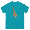 unisex-classic-tee-tropical-blue-front-6914eabd5f449.jpg Giraffe T-shirt