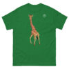 unisex-classic-tee-turf-green-front-6914eabd432a0.jpg Giraffe T-shirt